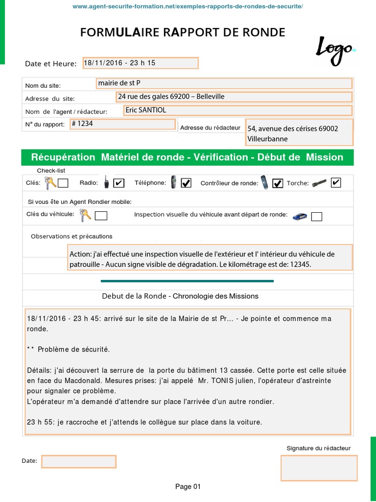 FORMULAIRE RAPPORT DE RONDE Atelier Masterclass PDF