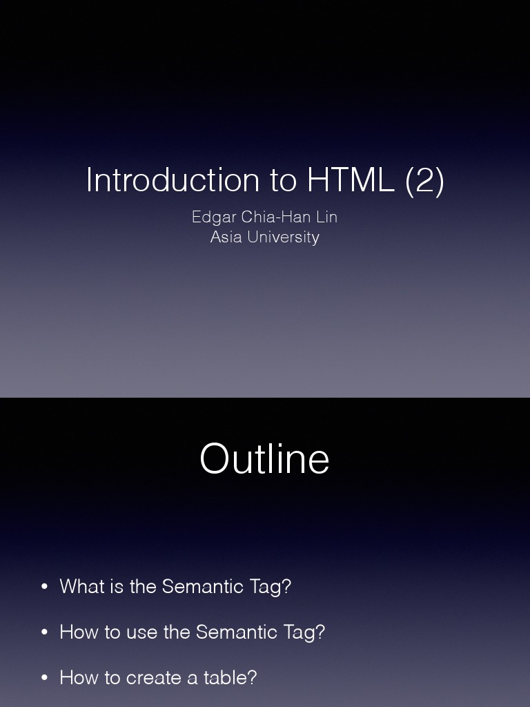 04 Introduction To HTML | PDF