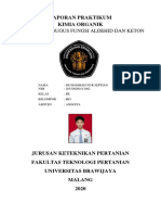 Laporan Praktikum Kimia Organik: Identifikasi Gugus Fungsi Aldehid Dan Keton