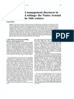 Zan (2004) Accounting and Management Discourse in Proto-Industrial Settings - The Venice Arsenal in The Turn of The 16th Century