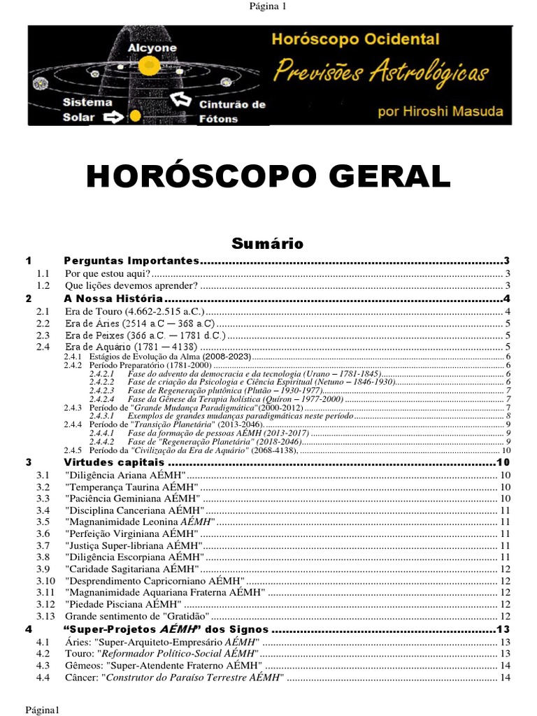 Horóscopo Ocidental e Evolução Espiritual | PDF | Astrologia | Livro do ...