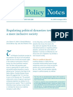 Olicy: Regulating Political Dynasties Toward A More Inclusive Society