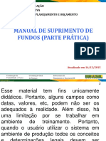 Suprimento de Fundos 2 -Parte Prática