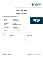 Formulir Pernyataan Registrasi Sasaran Vaksinasi Covid-19 Nomor: P-Mfkiuad3