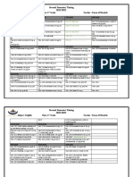 Second Semester Timing 2021/2022