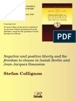 Negative and Positive Liberty