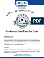 Regulamento Copa Siri Futsal