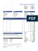 Pro Forma Invoice