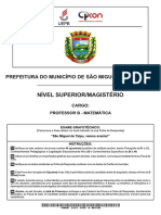 Ele fornece de forma concisa e otimizada para  o assunto principal do documento, que é o processo seletivo para o cargo de Professor de Matemática no município de São Miguel de Taipu em 2020