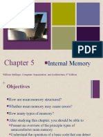 Internal Memory: William Stallings, Computer Organization and Architecture, 9 Edition