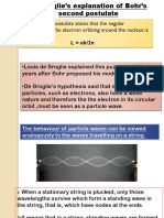 De Broglie Explanation of Bohr's Postulate-Notes