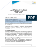 Guía de Actividades y Rúbrica de Evaluación - Unidad 3 - Tarea 4 - Planeación