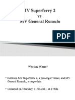 MV Superferry 2 Vs MV General Romulo