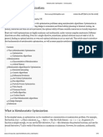 Metaheuristic Optimization - Scholarpedia
