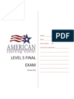 Level 5 Final Exam: February 2022