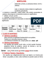 La Morfologia y El Proceso de Formacion de Las Palabras