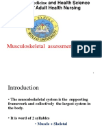 Musculoskeletal assessment guide