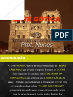 ARTE GÓTICA. Prof. Nunes