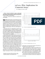 Current Induced On A Wire: Implications For Connected Arrays