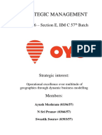 Strategic Management: Group 16 - Section E, IIM C 57 Batch