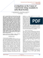 Laboratory Investigations On The Causes of Road Failures Constructed Along