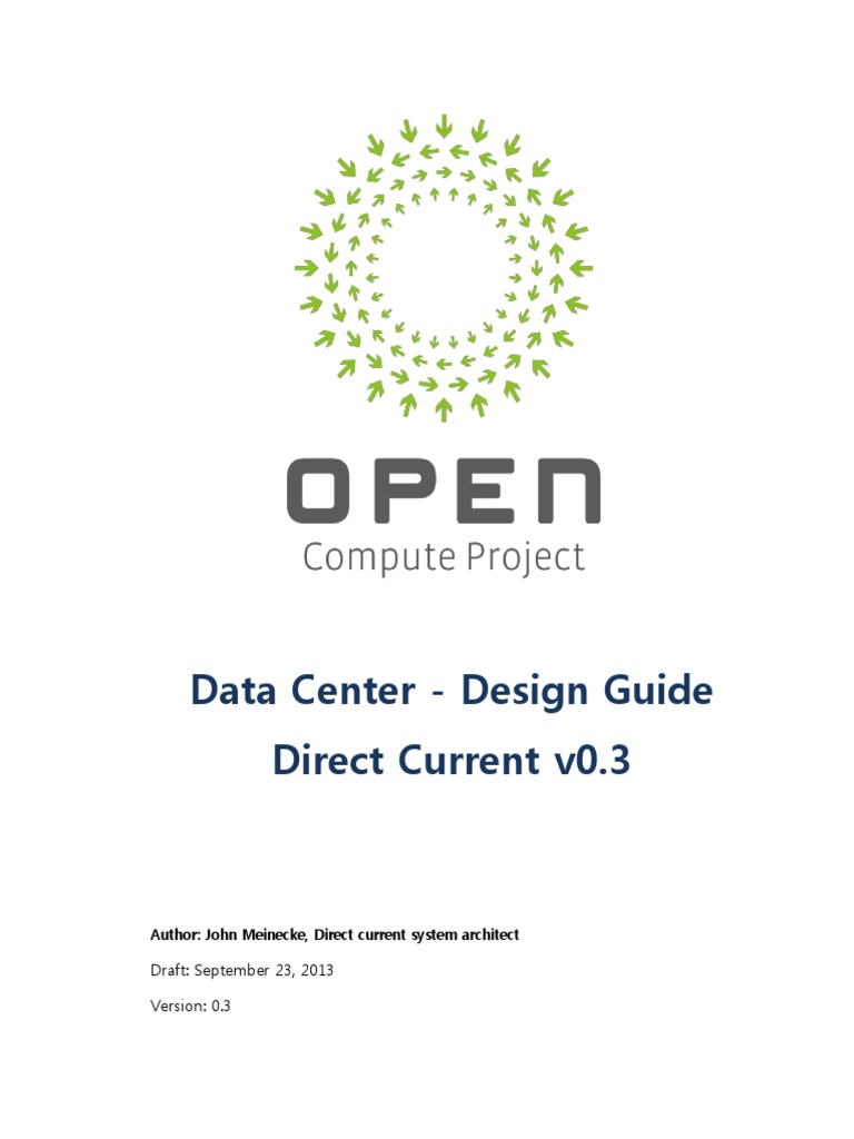 Direct Current Data Center Design Guide | PDF | Direct Current ...