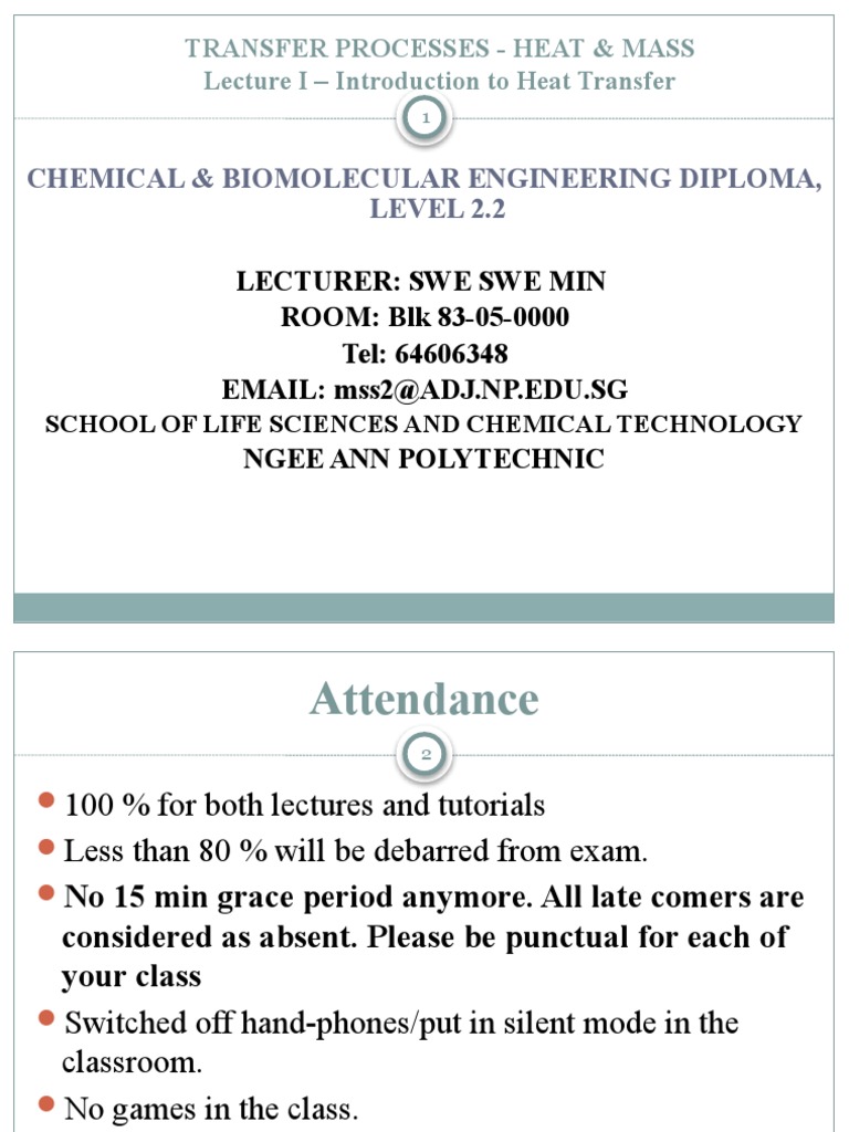 Lecture 1 - Introduction of Heat Transfer | PDF | Thermal Conduction ...