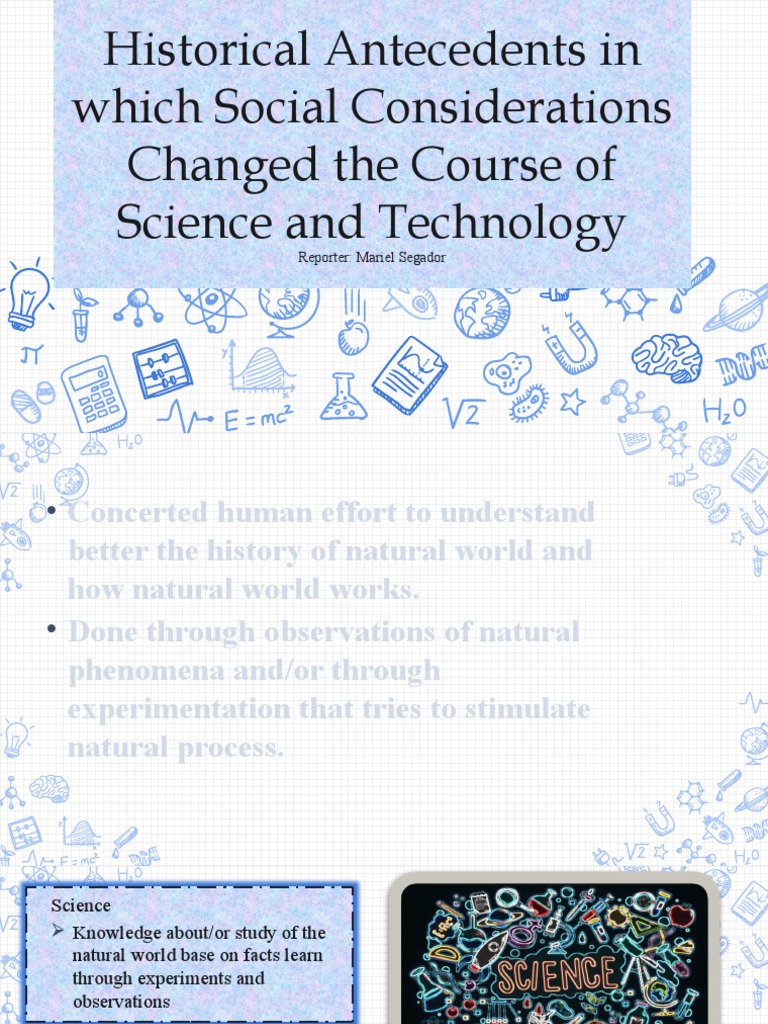 Social Impact on Science and Technology | PDF | Science | Society