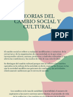 Teorias Del Cambio Social y Cultural