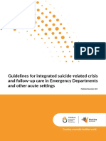 Guidelines for Integrated Suicide-related Crisis and Follow-up Care in Emergency Departments and Other Acute Settings