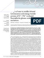 2015 (Energy Mechanisms) Origin of Near To Middle Infrared Luminiscence and Energy Tranfer Process of Eu-Yb Fluorotellurite Glasses Under Diff Excit