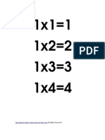 1 12 Times Multiplicaation Tables Large