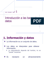 Tema 1 Introducción a las bases de datos