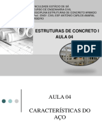 Características do Aço para Estruturas de Concreto Armado