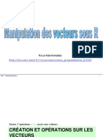 Vecteurs Avec R