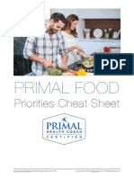 Primal Food: Priorities Cheat Sheet