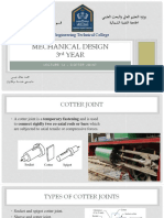 Lect. 14 - Mechanical Design - Cotter Joint
