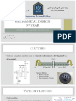 Lect. 16 - Mechanical Design - Clutches and Brakes