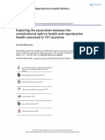 Exploring association between  constitutional right to health & reproductive health outcome