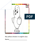 My Yellow Chicken in English Class