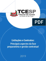 licitações e contratos novo TCE_SP