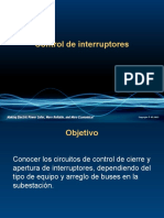 Ctos de Control de Cierre y Apertura de Interruptores