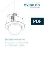 Avigilon h4 PTZ in Ceiling Mount Installation Guide Es Rev4