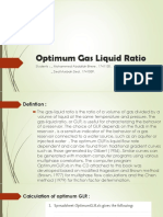 Optimum Gas Liquid Ratio