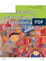 Planificación y Evaluación de La Biblioteca Escolar / CRA: Ibliotecas