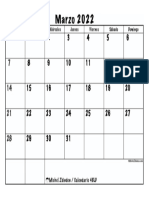 Calendario Marzo 2022 48ld