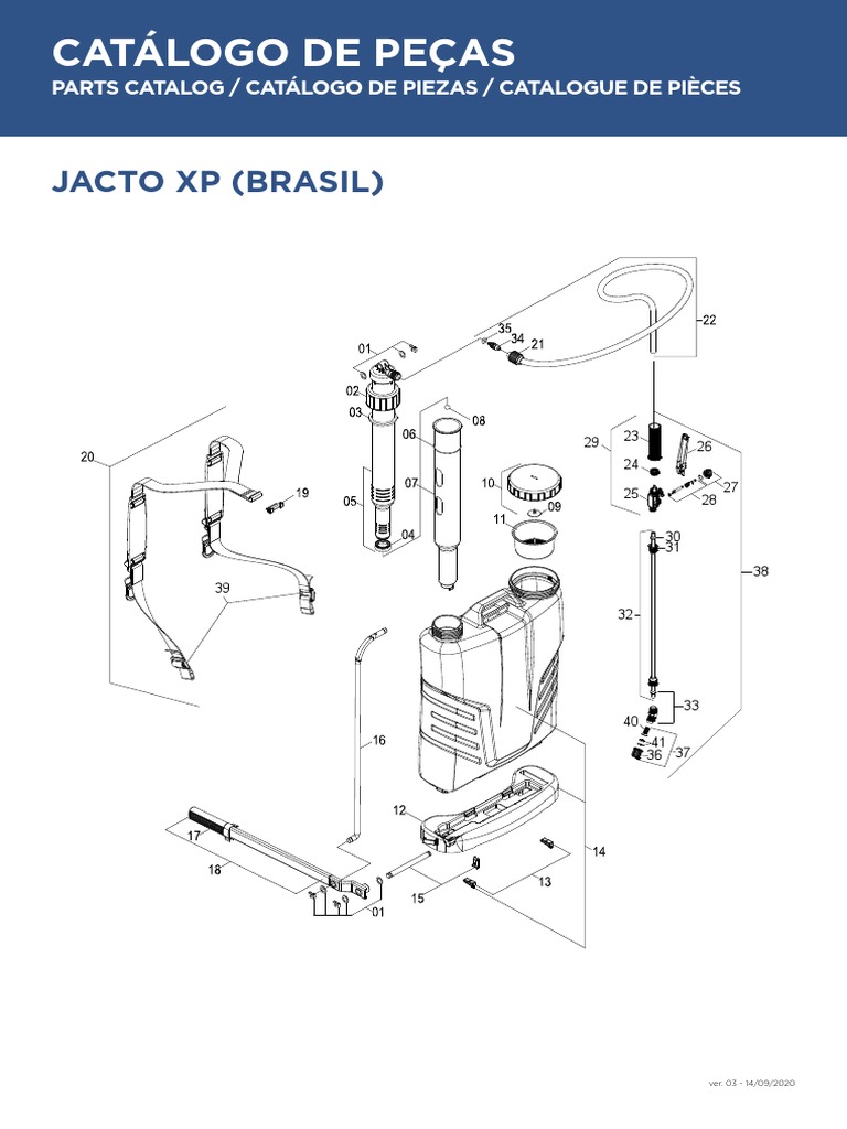 Catalogue de pièces Jacto XP12 | PDF | Acier inoxydable | Métaux