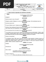 Examens 1bac Casablanca Settat FR 2013