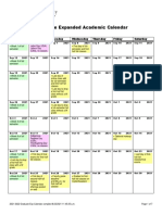 2021-2022 Graduate Expanded Academic Calendar: Sunday Monday Tuesday Wednesday Thursday Friday Saturday