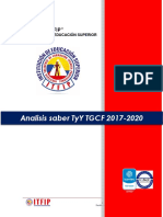 Análisis Saber TyT TGCF 2017-2020